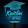 BayTec Regali di Laurea, Nome Personalizzato Luce Notturna, Regali di Laurea Personalizzati per Lui, Lei, Figlia, Figlio, Classe Universitaria del 2023, Lampada LED Senior 2023