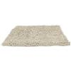 BIANCHERIAWEB SONNI CALDI E PROFONDI CON BIANCHERIAWEB Tappeto Bagno Retro Gommato Antiscivolo Lavorazione Shaggy Modello Passatello 60x120 Beige