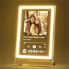 witfox Targa Spotify Personalizzata con Neon LED-Cornice per foto al neon in acrilico con foto in 6 colori disponibili- Compleanno San Valentino Matrimonio Anniversario Natale-22 * 15cm