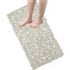 HOME ZEN HOUSEHOLD LINEN TAPPETO ART. ARIEL DOCCIA VASCA ANTISCIVOLO CON VENTOSE 100% PVC PLASTICA QUALITà COMFORT - ANTIMUFFA - SICUREZZA PER BAMBINI E ANZIANI (BEIGE, 76,50X38,50 CM)