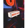 Maimeili ORDINA QUI RGB LED Neon Lightbox con telecomando Studio Podcast Radio Lights Sign per Cinema Caffè Home Wall Decor USB Powered