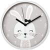 Hama - Orologio da parete "Lovely Bunny", diametro 25 cm, movimento silenzioso