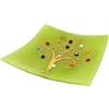 Sospiri Venezia Svuotatasche Albero della Vita in Vetro di Murano Murrine e Oro Idea Regalo Piatto Vassoio Decorativo Made Italy Portaoggetti Soprammobile Bomboniere Cerimonia 29X29 cm