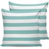 ALAGEO Set di 2 federe per cuscini impermeabili per mobili da giardino, a tinta unita, decorative, per divano, sedia, decorazione per la casa, 45 x 45 cm