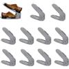 Froadp - Set di 30 portascarpe regolabili, antiscivolo, portascarpe a 3 altezze regolabili, set di scarpiera in PP a doppio strato, salvaspazio, per la conservazione delle scarpe (Grigio)