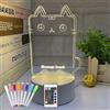 Bseical Regalo Donna Compleanno Mamma, Luce Notturna Bambini, Lampada Notturna Neonato Telecomando, Regalo Di Natale Anniversario Matrimonio Fidanzata Coppia Usb A Batteria Orientabile Diy Led Bacheca (Gatto)