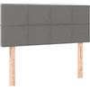 vidaXL Testiera Grigio Scuro 90x5x78/88 cm in Tessuto