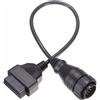 Bolwins Cavo adattatore D24C OBD2 su OBD1 40 cm - Cavo diagnostico circolare a 14 pin per Mercedes-Benz Sprinter e VW LT