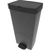 KITCHEN MOVE PICEA Grey 70 litri, bidone verticale selettivo a doppio scomparto per la cucina
