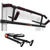 DH FitLife Barra per trazioni da porta senza viti | Barra per trazioni da porta | Barra orizzontale Barra da ginnastica da appendere alla porta | incl. allenatore con cinghie | Per porte da 70-92 cm