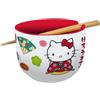 STOR Ceramiczna miska ramen z pałeczkami Hello Kitty - 0,5 l, Japonia