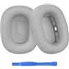 MMOBIEL Cuscinetti di ricambio per cuffie AirPods Max in schiuma di memoria/tessuto a rete argento
