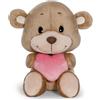 NICI Orsacchiotto di peluche NICI con cuoricino oscillante, marrone, 22 cm
