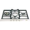 SMEG SPR864BGH, Piano cottura a gas COLONIALE, White (gold knobs)