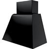 Elleci Brio - Cappa da cucina, muro, aspirante, 80x50 cm, colore nero