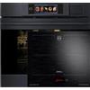 Kaiser EH 6341 - Forno a vapore elettrico da incasso, colore: grigio grafite opaco Moire 86 L TFT Cottura + KCT 6140 FI, 4 zone di cottura a induzione (booster), di cui 2 zone a induzione 60 cm