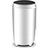 Lavatrici Lavatrice Portatile da Campeggio, Mini-Lavatrice 220V, Asciugatrice Centrifuga, Grande capacità 10KG, Antibatterico Luce Blu UV, 180W, Risparmio Energetico/Acqua, Timer, Funzionamento Facile