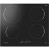 INFINITON ELECTRONICS Infiniton Piastra a induzione, 4 zone, funzione boost, controllo elettronico touch control, larghezza 60 cm, finitura CRYSTAL BLACK
