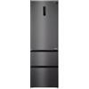 INFINITON ELECTRONICS INFINITON Frigorifero Francese FRD-401T91, 401 Litri, 190 cm di Altezza, E, Tecnologia Inverter, Fast Cooling, Fast Freezing, Porta reversibile, Tecnologia Care + Space (DARK INOX || FRD-401T91DEV)