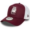 New Era 9Forty Trucker Seasonal Visa Cash App Racing Bulls Trucker Cappello da baseball rosso scuro