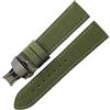 LUGEMA Cinturino For Orologio In Nylon Compatibile Con Citizen Eco-Drive Bm8475 Compatibile Con Cinturino For Orologio In Vera Pelle Tissot 18 19 20 22 24 Mm(Green-Black-B1,18mm)