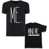 Custom D&Vlab Kit Coppia di T-Shirt Maglietta C**o e Camicia Padre Figlio Coordinato Maglia Uomo e a Anche Body Neonato Idea Regalo per Festa del papà Bianche Nere Rosse…