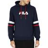 FILA Solms FAM0398-53027 L - Felpa con cappuccio, Blu, L