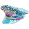 Btgghytr Durability Cappello unisex con strass scintillanti rivetti militari cappello comodo per atmosfere di celebrazione, M031, Taglia unica