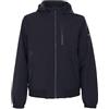 Yes Zee Giubbotto Bomber con cappuccio sfoderato, zip a chiusura e tasche laterali. (IT, Testo, M, Regular, Regular, Nero)