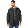 Dickies Giacca Con Cappuccio In Cotone D'anatra Rivestita In Pile, Vestibilità Comoda, Giacca Uomo, Nero, XL