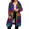 VOSERY Indian Mandala Dragonfly - Felpa con cappuccio da donna, a maniche lunghe, con cerniera, alla moda, Stile 3., X-Large
