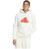 adidas Felpa da Uomo con Cappuccio Future Icons Badge of Sport Bianca Taglia M Codice IR9184
