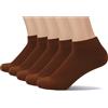 SERISIMPLE Calzini alla caviglia da uomo in viscosa sottile di bambù a taglio basso calzini traspiranti comfort fresco morbido leggero calzino 5 Paris, Marrone, X-Large