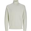 JACK & JONES Jcomason Knit Roll Neck Maglione Lavorato a Maglia, Cloud Dancer/Dettagli: Cyclo 002, S Uomo