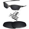 BLAZERBUCK Anti-Salt Polarized Replacement Lenses & Sock Kit for Oakley Juliet - Black