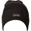 Calvin Klein Cappello CK Cuffia Berretto con Risvolto Articolo KK60K608519 Essential Knit Beanie, BAX Black/Nero, Unica - One Size