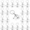 GOMAKERER 24 portachiavi a ferro di cavallo a forma di stivale, cowboy occidentale, bomboniere, portachiavi in lega per cowgirl, cappello stivale, ferro di cavallo, per ospiti, forniture per feste