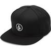 Volcom Men's Quarter Twill Black Snapback Hat