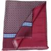 Avantgarde Sciarpa double lana seta uomo made in italy silk wool seide rosso bordeaux schal
