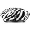 Kangol Faux Fur Beret Basco, Bianco zebrato, S/M Unisex-Adulto