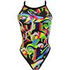 TurboTronic Turbo Geo Abstract - Calze da Bikini, Colore: Nero, M