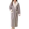 HAOLEI Vestaglia per Coppia Donna Pile Invernale Lunga Accappatoio Elegante Flanella Morbido Taglie Grandi Calda Camera Accappatoio Pigiama da Notte Regalo Natale Vestaglie Abbigliamento da Casa