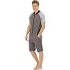 Beokeuioe Onesie - Pigiama corto da uomo, con cappuccio, da jogging, da uomo, con cappuccio, da jogging, da jogging, da jogging, da notte, C grigio., L