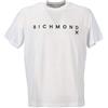 John Richmond Richmond Tshirt Uomo in Cotone Stampa Logo sul Davanti UMA24143TS