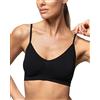 POMPEA 5 brassiere in microfibra spalla stretta seamless art. 89631552 (l/xl, nero)