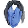 Rotfuchs Sciarpa in volpe rossa Sciarpa estiva Sciarpa a rete a righe e look bicolore 100% cotone (grigio blu)