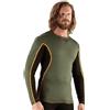 KONUSTEX Maglietta Uomo Leggera in Polipropilene Traspirante per Primavera ed Estate, Isolante tra 5-25°C (IT, Testo, 3XL, Regular, Regular, Verde)