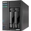 Asustor Lockerstor 2 Gen2+ AS6702T v2, 2 Bay NAS, Quad-Core 2.0GHz CPU, 2 5GbE Ports, 4GB RAM DDR4, 4 M.2 SSD Slots, Network Attached Storage (Senza dischi)