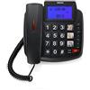Brondi Chi Parla Brondi Bravo 90 LCD Telefono Fisso, Nero