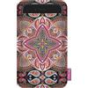 Arco Design Bertoni - Custodia in Feltro Compatibile con iPhone 14/14 Pro/13/13 Pro/12/12 Pro/11/11 Pro/X/XR/XS, Galaxy S23/S22/S21/S20/S10/S9/S8/A40, Huawei P30/P20, Design Boho Rosa